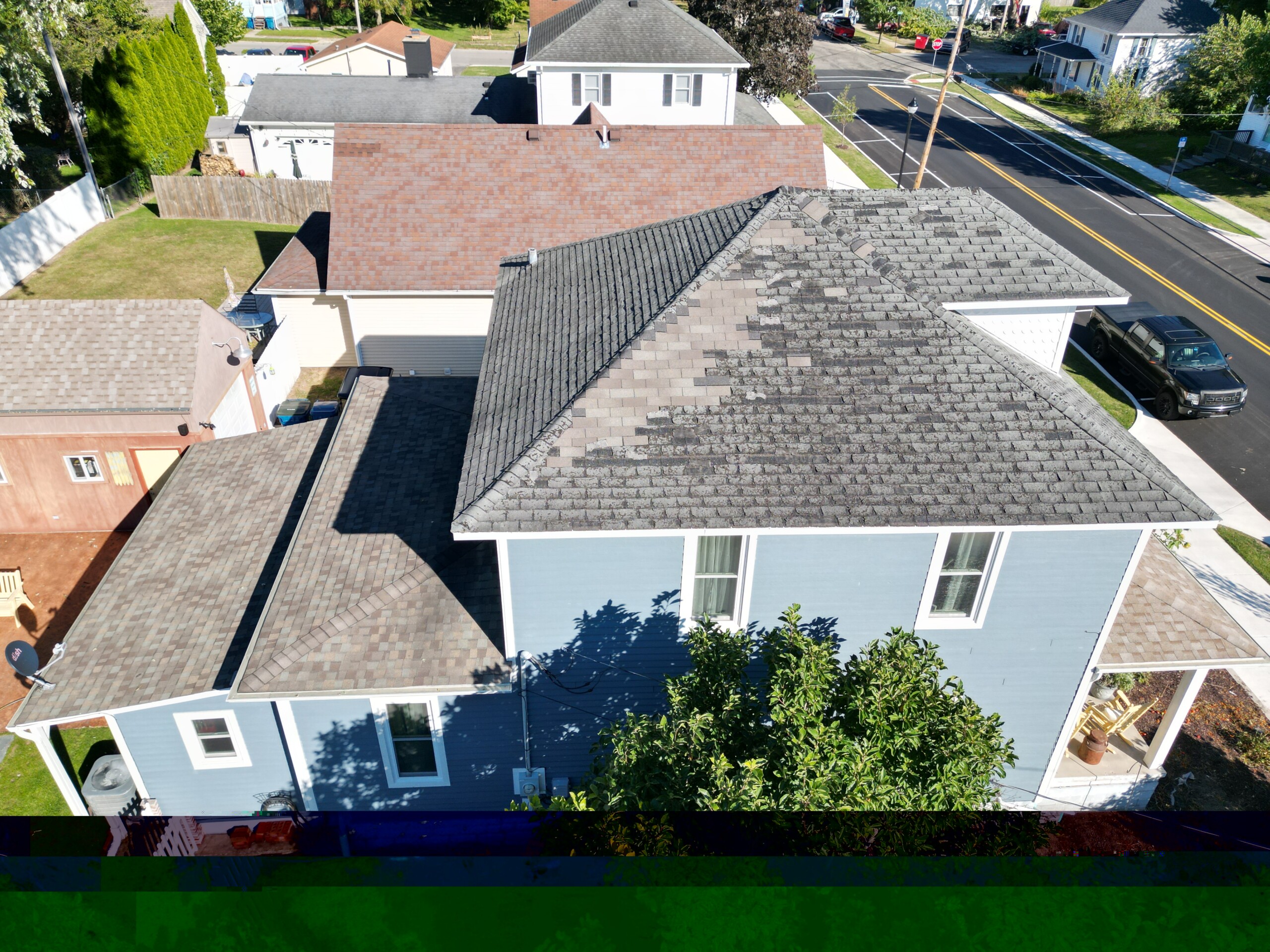 residential bad shingle roof